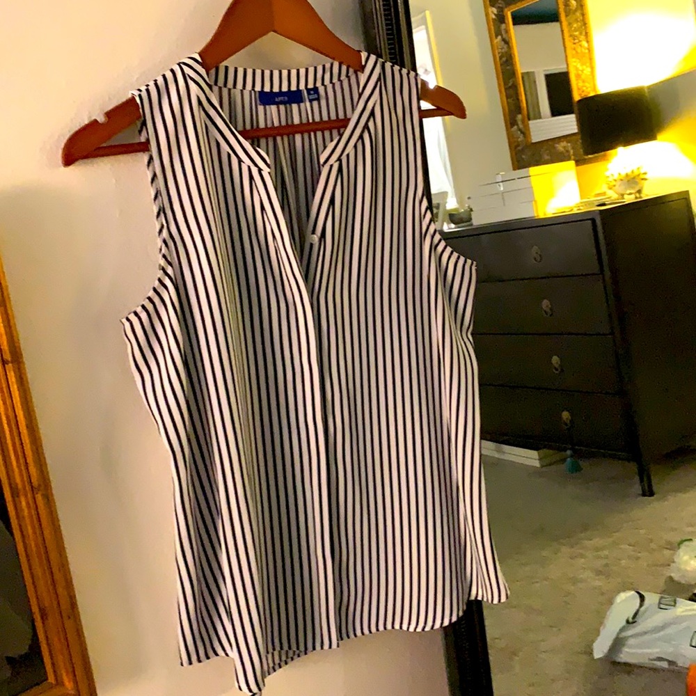 Bright button-down striped top | Apt 9 | size M